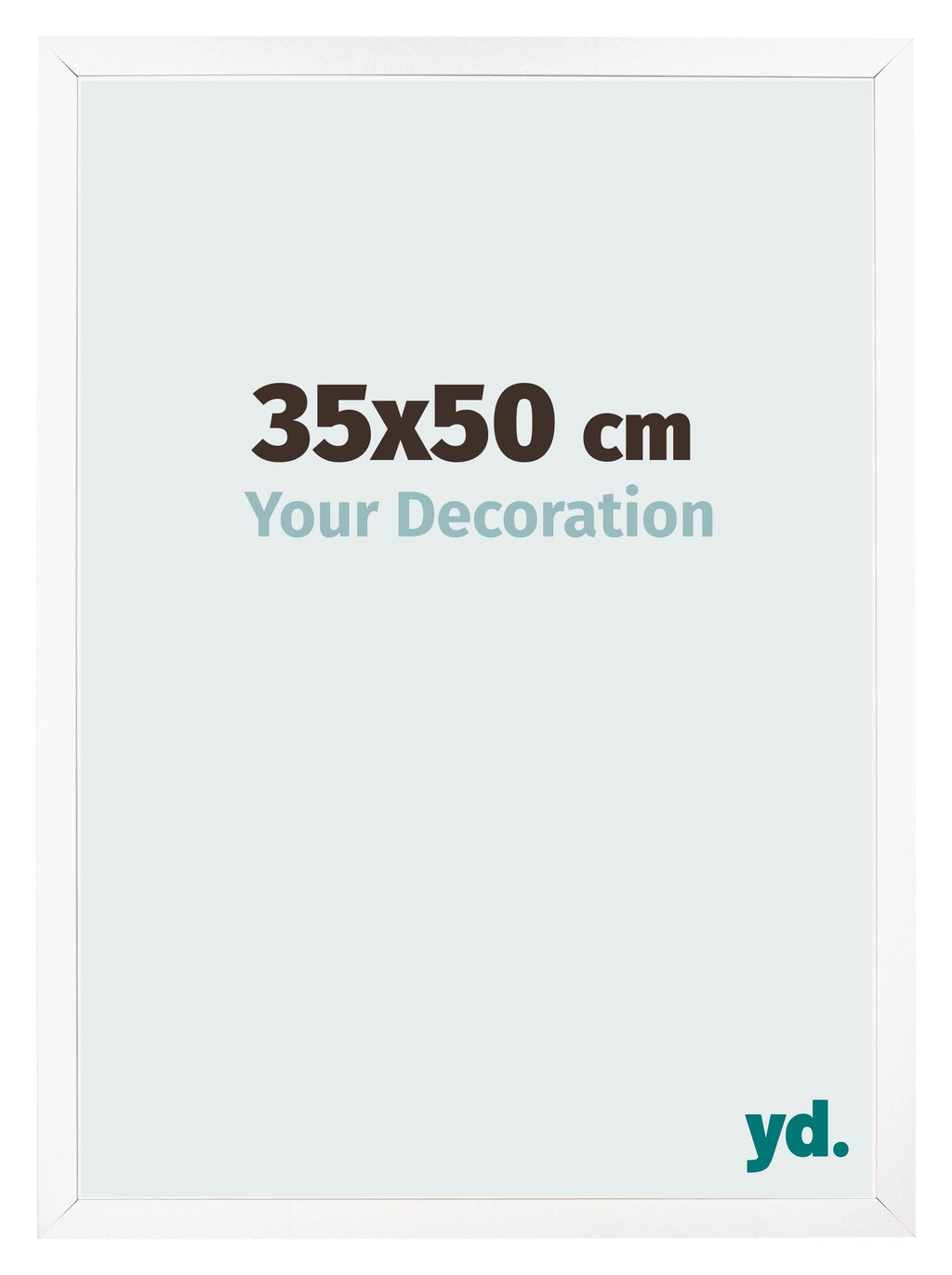 Photo Frame 35x50 cm White Matte MDF Bologna Front Size | Yourdecoration.com