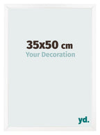 Photo Frame 35x50 cm White Matte MDF Bologna Front Size | Yourdecoration.com