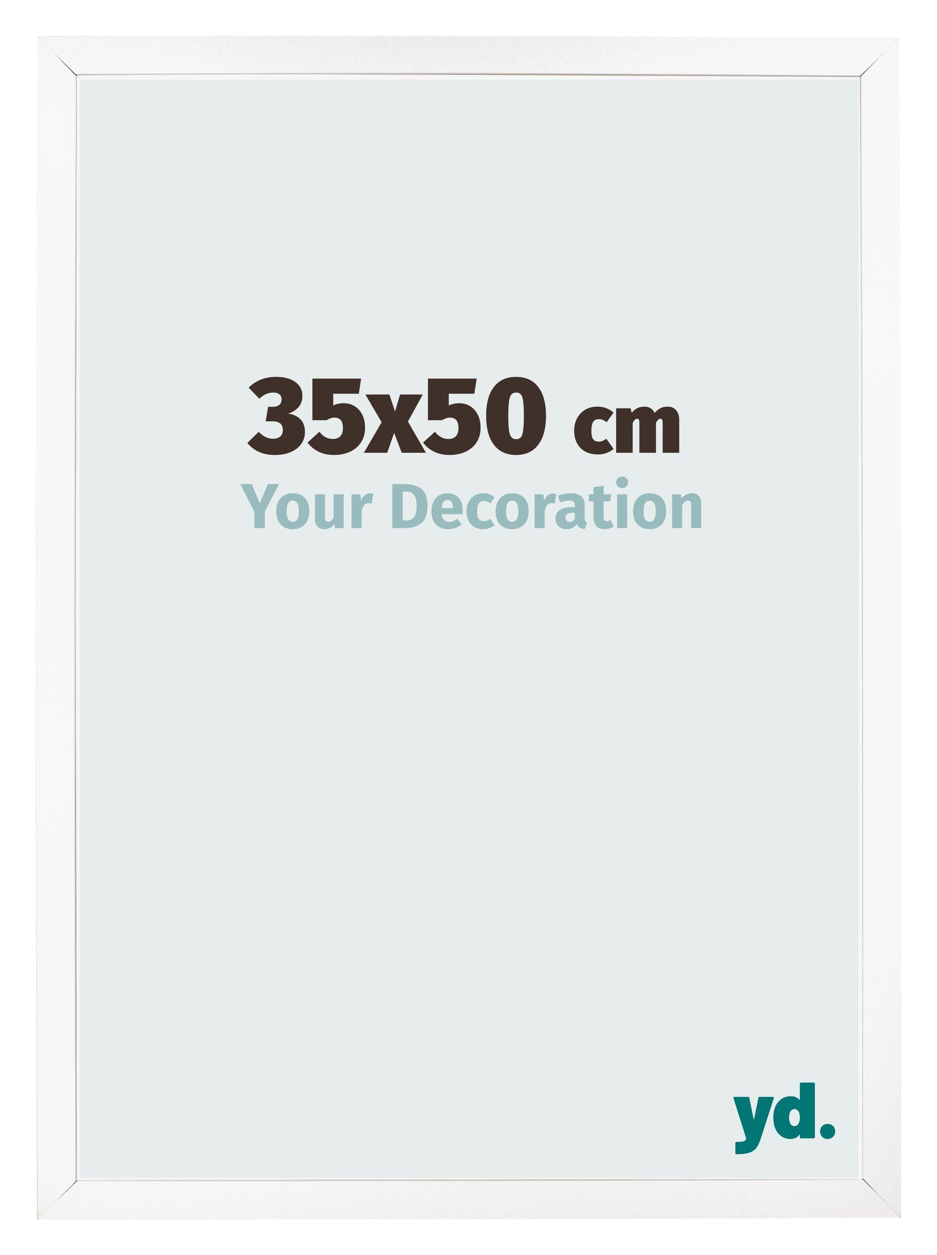 Photo Frame 35x50 cm White Matte MDF Bologna Front Size | Yourdecoration.com