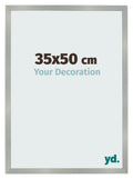 Photo Frame 35x50cm Aluminum Brushed MDF Bologna Front Size | Yourdecoration.com