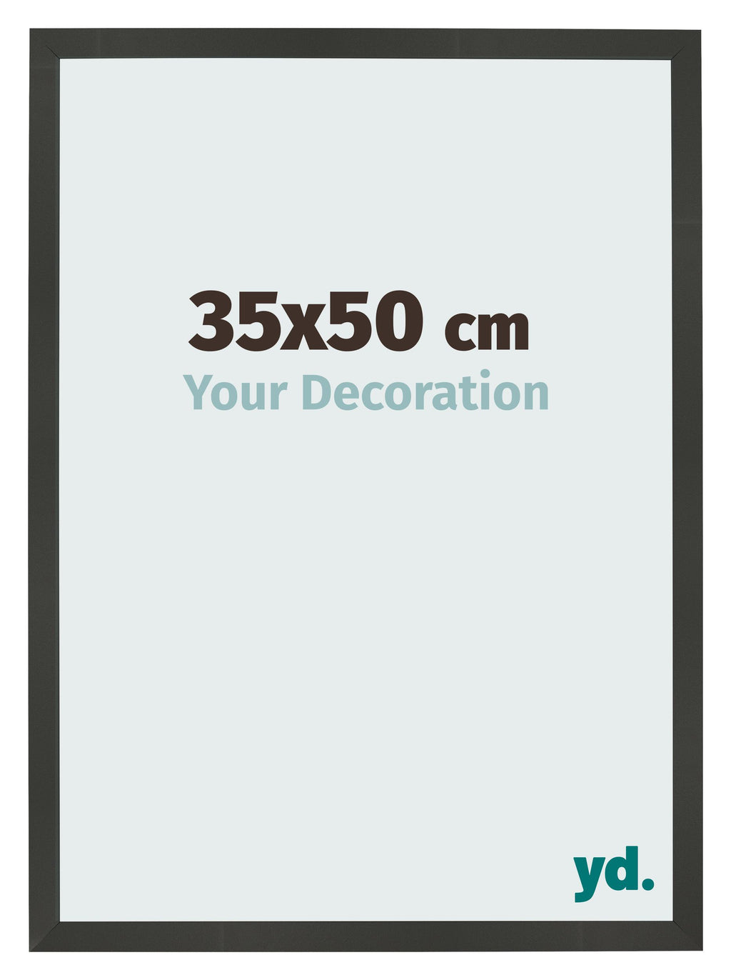 Photo Frame 35x50cm Anthracite MDF Bologna Front Size | Yourdecoration.com
