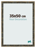 Photo Frame 35x50cm Blue Gold Melange MDF Pisa Front Size | Yourdecoration.com