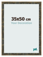 Photo Frame 35x50cm Blue Gold Melange MDF Pisa Front Size | Yourdecoration.com