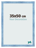 Photo Frame 35x50cm Clear Blue Swept MDF Pisa Front Size | Yourdecoration.com
