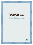 Photo Frame 35x50cm Clear Blue Swept MDF Pisa Front Size | Yourdecoration.com
