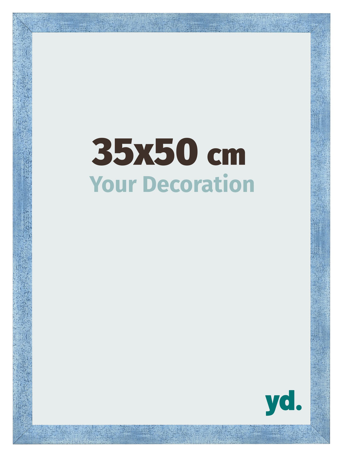Photo Frame 35x50cm Clear Blue Swept MDF Pisa Front Size | Yourdecoration.com