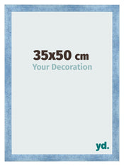 Photo Frame 35x50cm Clear Blue Swept MDF Pisa Front Size | Yourdecoration.com