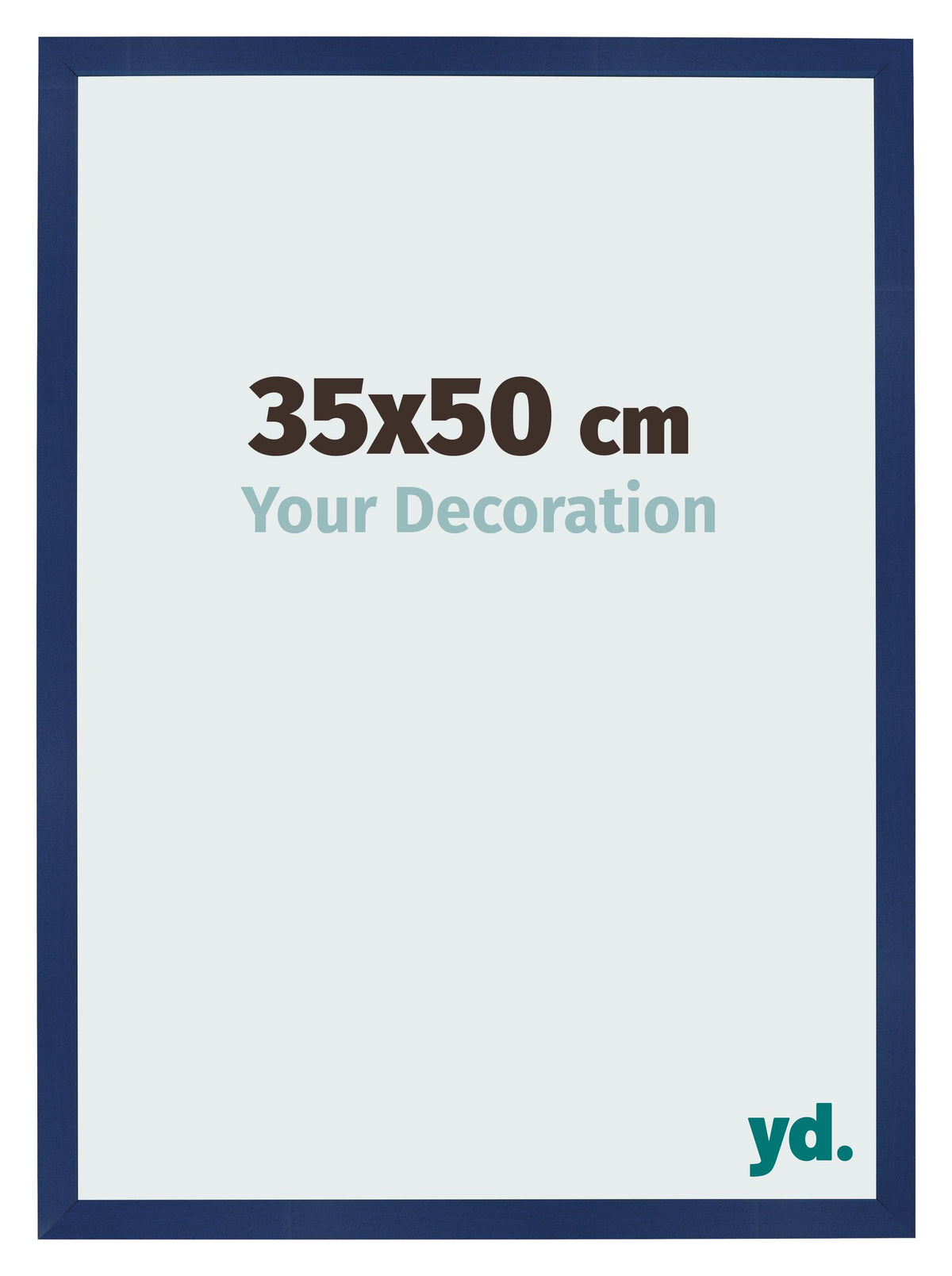 Photo Frame 35x50cm Dark Blue Swept MDF Bologna Front Size | Yourdecoration.com