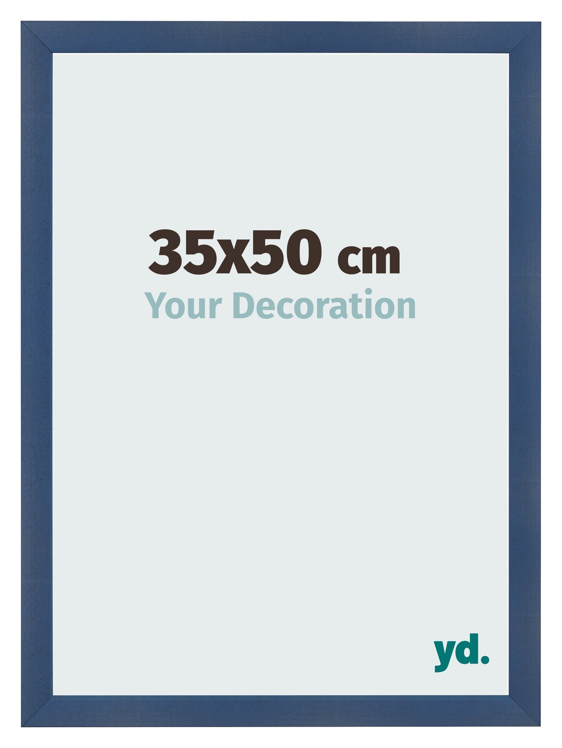 Photo Frame 35x50cm Dark Blue Swept MDF Pisa Front Size | Yourdecoration.com