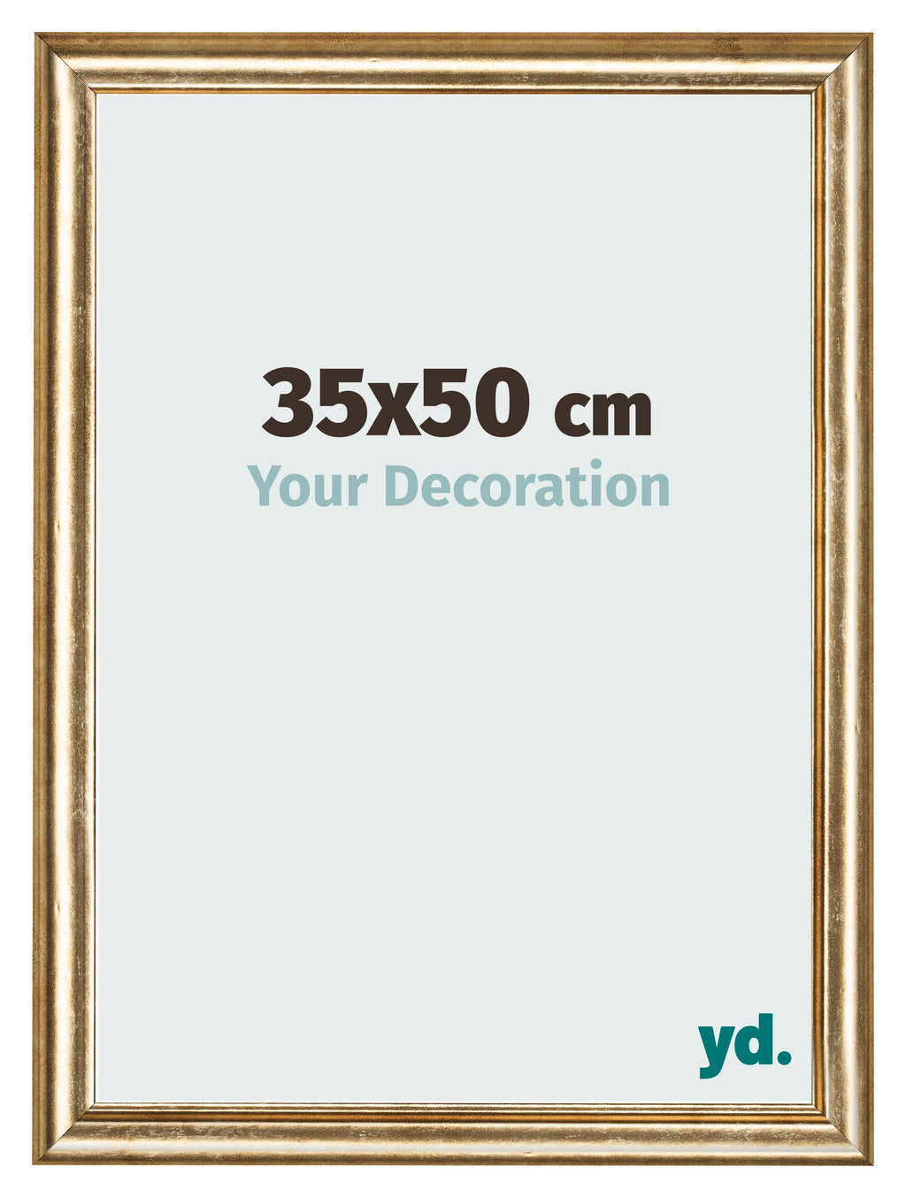 Photo Frame 35x50cm Gold Antique MDF Lazio Front Size | Yourdecoration.com