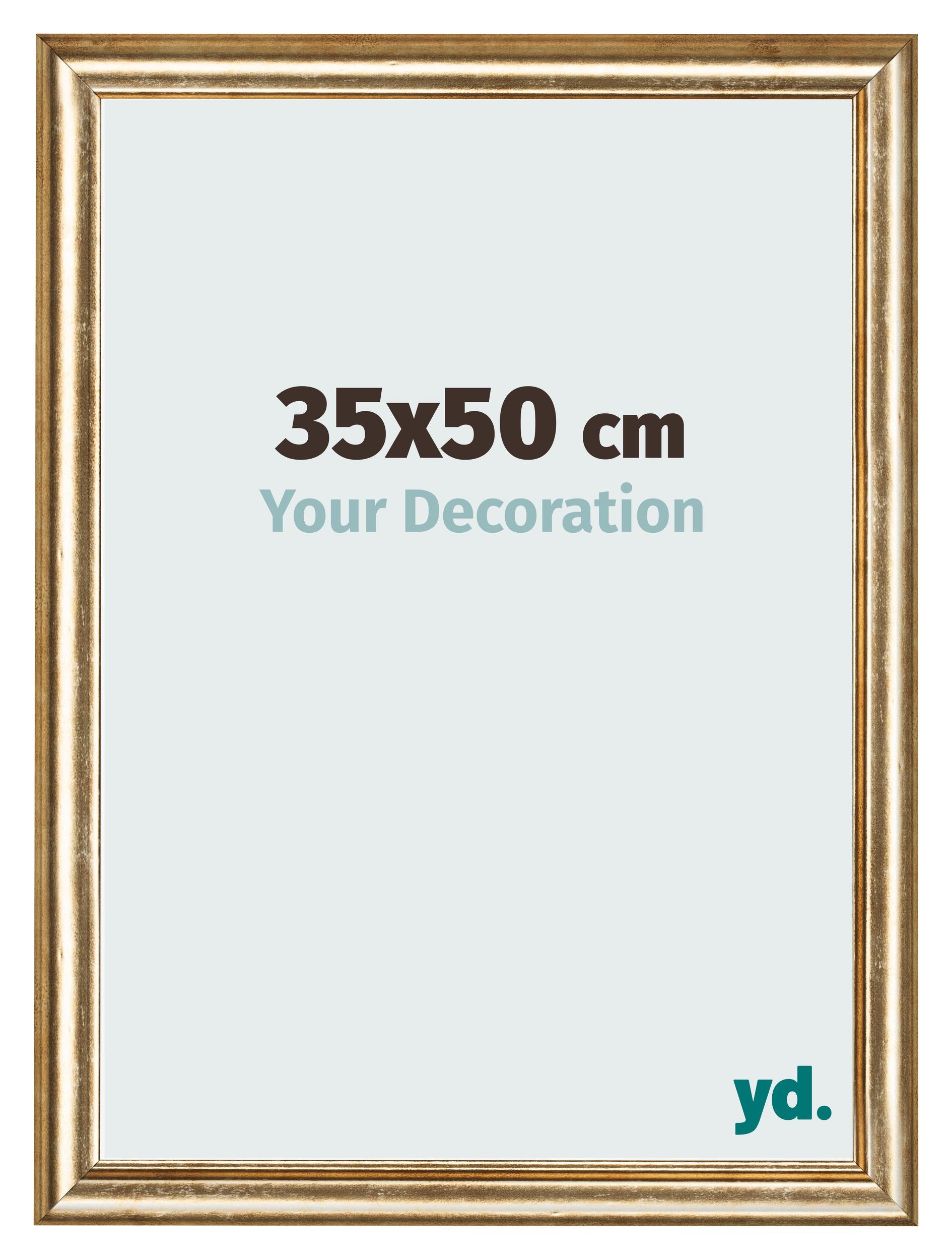 Photo Frame 35x50cm Gold Antique MDF Lazio Front Size | Yourdecoration.com
