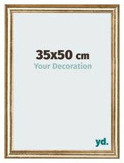 Photo Frame 35x50cm Gold Antique MDF Lazio Front Size | Yourdecoration.com