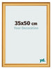Photo Frame 35x50cm Gold Matte MDF Lazio Front Size | Yourdecoration.com