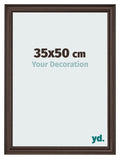 Photo Frame 35x50cm Oak Dark MDF Lazio Front Size | Yourdecoration.com