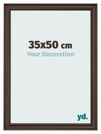 Photo Frame 35x50cm Oak Dark MDF Lazio Front Size | Yourdecoration.com