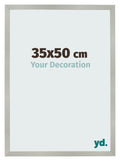 Photo Frame 35x50cm Silver Matte MDF Bologna Front Size | Yourdecoration.com