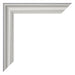Photo Frame 35x50cm Silver Matte MDF Lazio Detail Corner | Yourdecoration.com