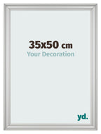 Photo Frame 35x50cm Silver Matte MDF Lazio Front Size | Yourdecoration.com