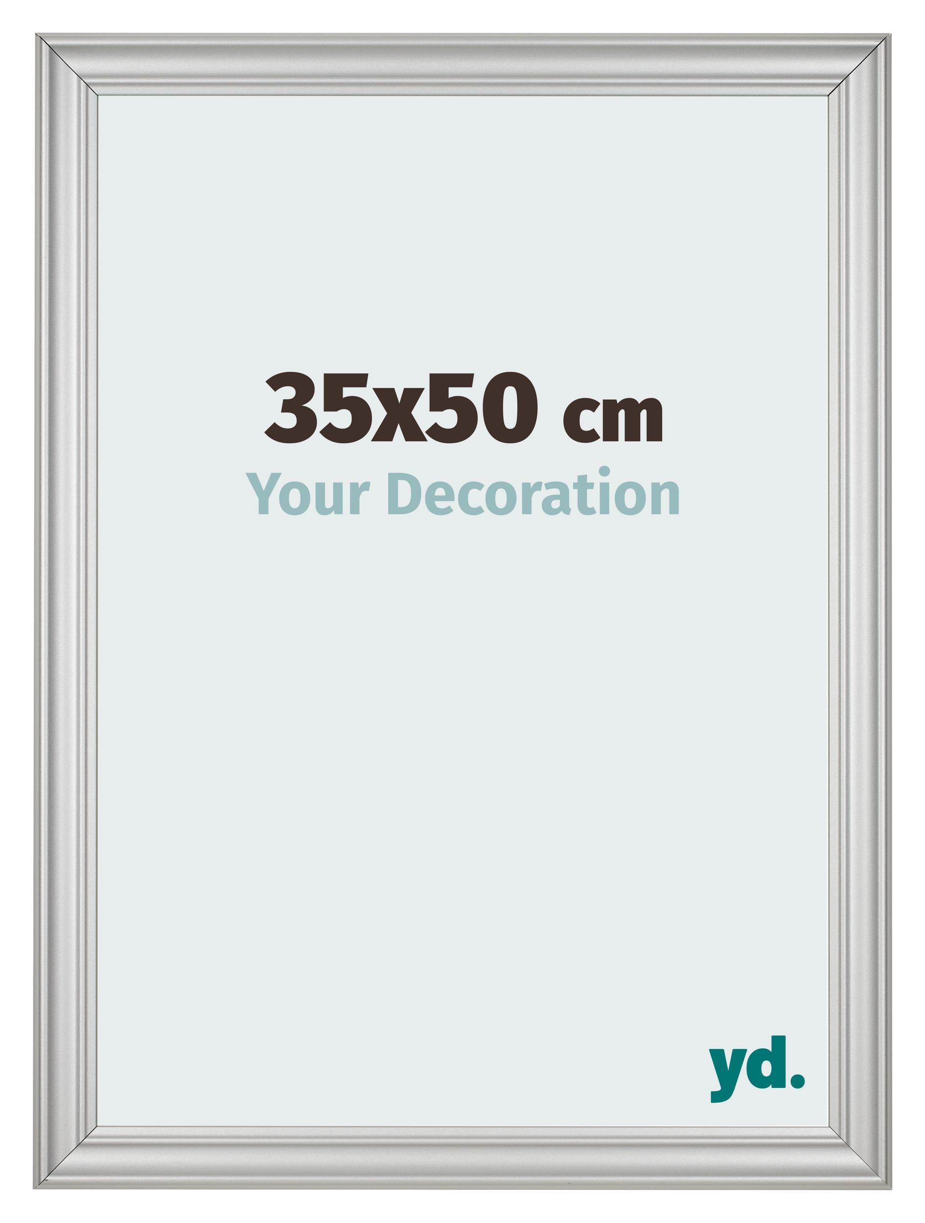 Photo Frame 35x50cm Silver Matte MDF Lazio Front Size | Yourdecoration.com