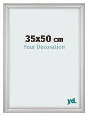Photo Frame 35x50cm Silver Matte MDF Lazio Front Size | Yourdecoration.com