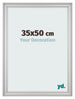 Photo Frame 35x50cm Silver Matte MDF Lazio Front Size | Yourdecoration.com