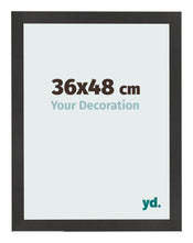 Photo Frame 36x48 cm Black Matte MDF Bologna Front Size | Yourdecoration.com