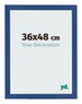 Photo Frame 36x48 cm Dark Blue MDF Bologna Front Size | Yourdecoration.com