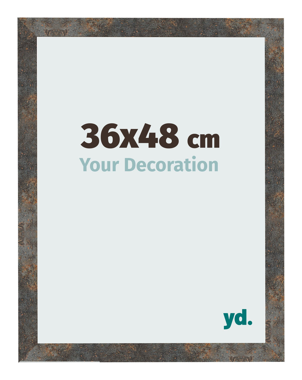 Photo Frame 36x48 cm Oxidized Metal MDF Bologna Front Size | Yourdecoration.com