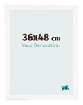 Photo Frame 36x48 cm White High Gloss MDF Bologna Front Size | Yourdecoration.com