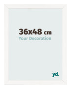 Photo Frame 36x48 cm White High Gloss MDF Bologna Front Size | Yourdecoration.com