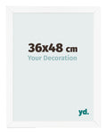 Photo Frame 36x48 cm White Matte MDF Bologna Front Size | Yourdecoration.com