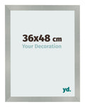 Photo Frame 36x48cm Aluminum Brushed MDF Bologna Front Size | Yourdecoration.com