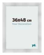 Photo Frame 36x48cm Aluminum Brushed MDF Pisa Front Size | Yourdecoration.com