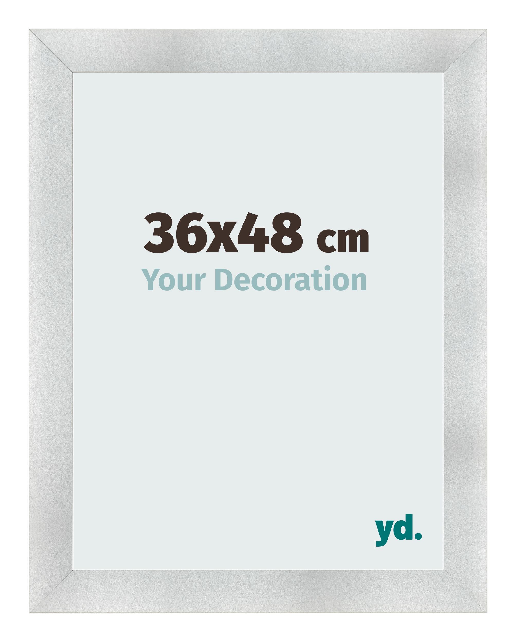 Photo Frame 36x48cm Aluminum Brushed MDF Pisa Front Size | Yourdecoration.com