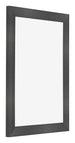 Photo Frame 36x48cm Black Silver Polished MDF Pisa Front Oblique | Yourdecoration.com