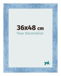 Photo Frame 36x48cm Clear Blue Swept MDF Pisa Front Size | Yourdecoration.com