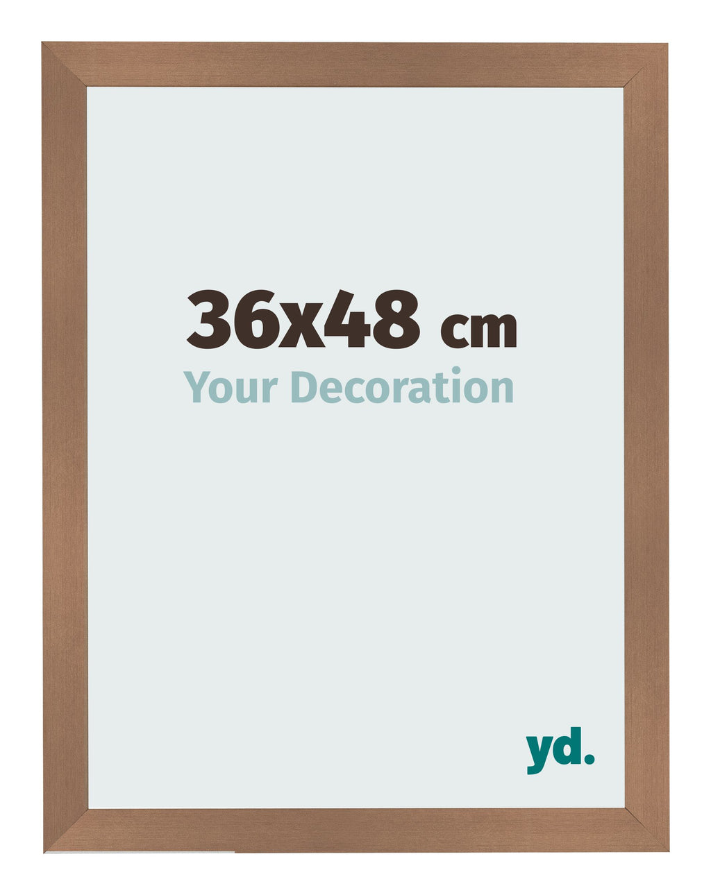 Photo Frame 36x48cm Copper Design MDF Bologna Front Size | Yourdecoration.com