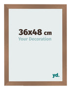 Photo Frame 36x48cm Copper Design MDF Bologna Front Size | Yourdecoration.com