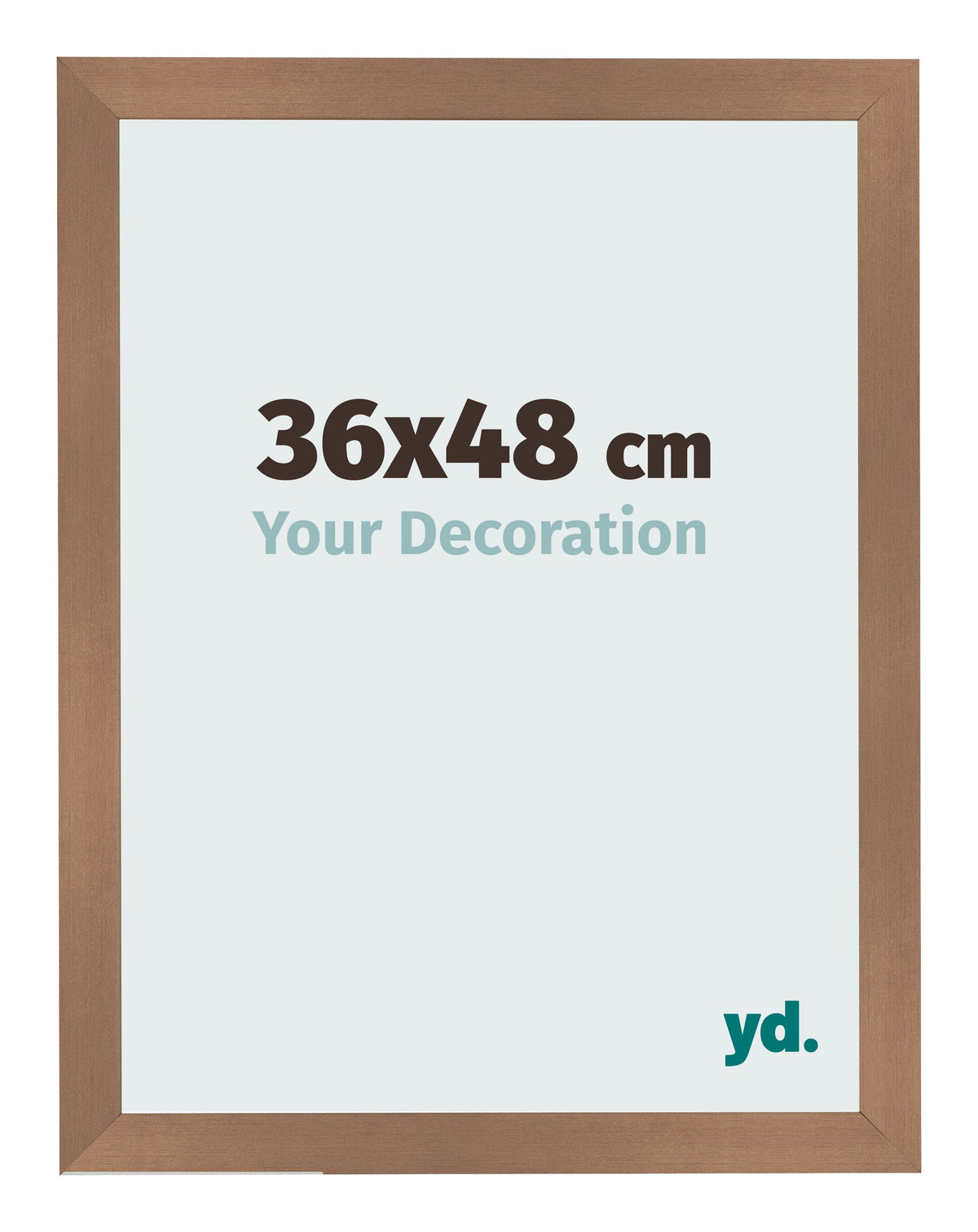 Photo Frame 36x48cm Copper Design MDF Bologna Front Size | Yourdecoration.com