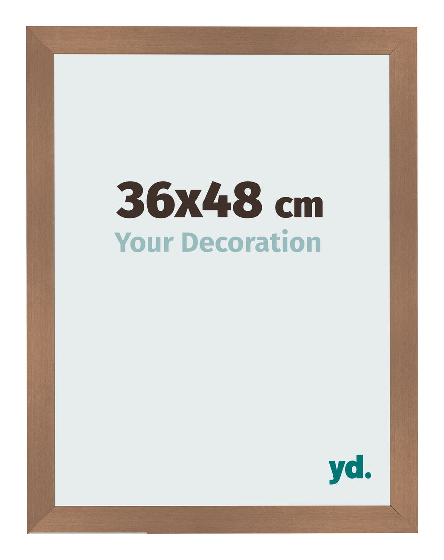 Photo Frame 36x48cm Copper Design MDF Bologna Front Size | Yourdecoration.com