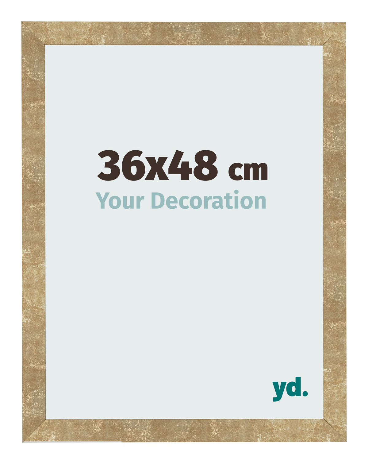 Photo Frame 36x48cm Gold Antique MDF Bologna Front Size | Yourdecoration.com