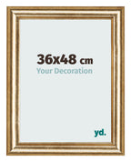 Photo Frame 36x48cm Gold Antique MDF Lazio Front Size | Yourdecoration.com