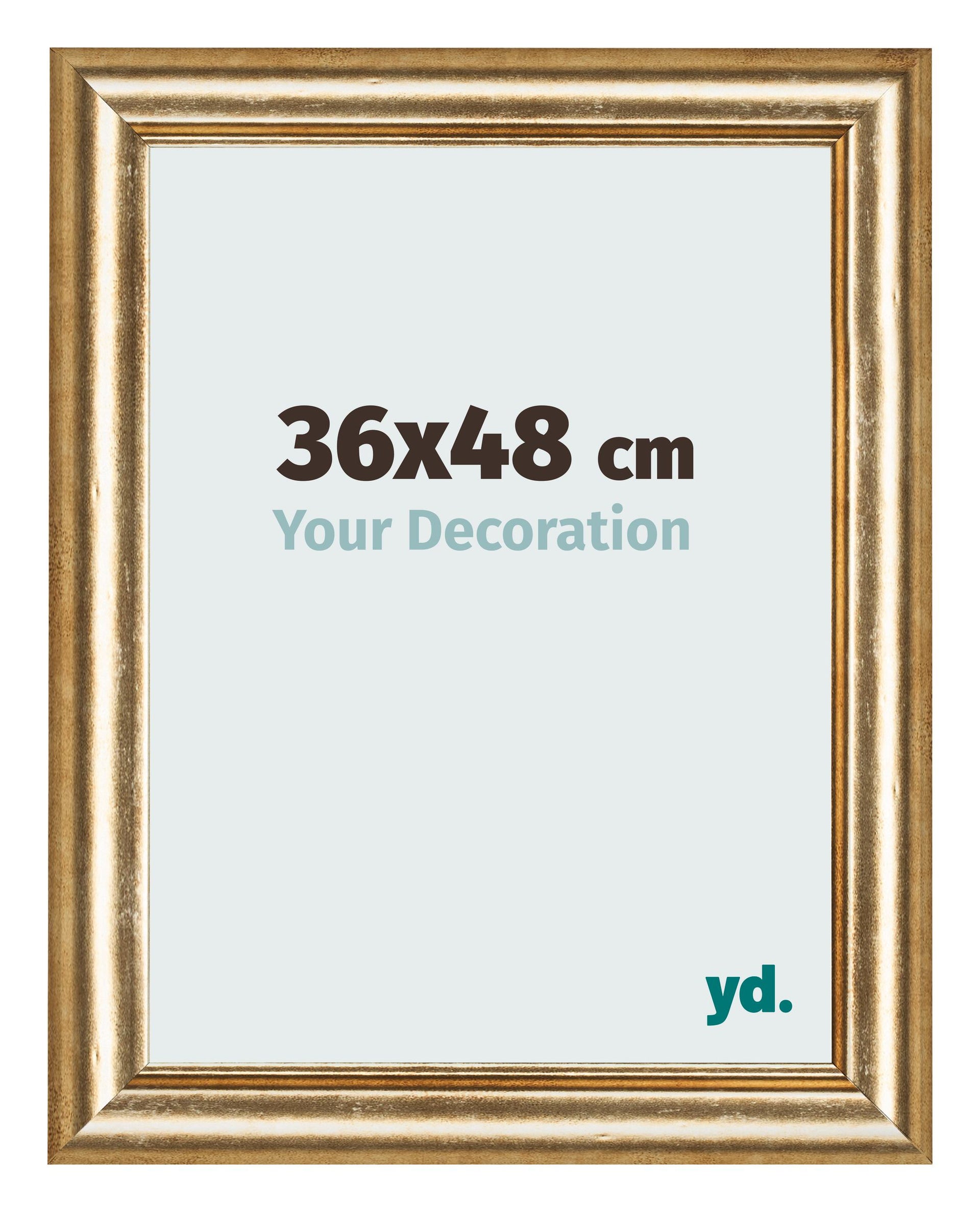 Photo Frame 36x48cm Gold Antique MDF Lazio Front Size | Yourdecoration.com