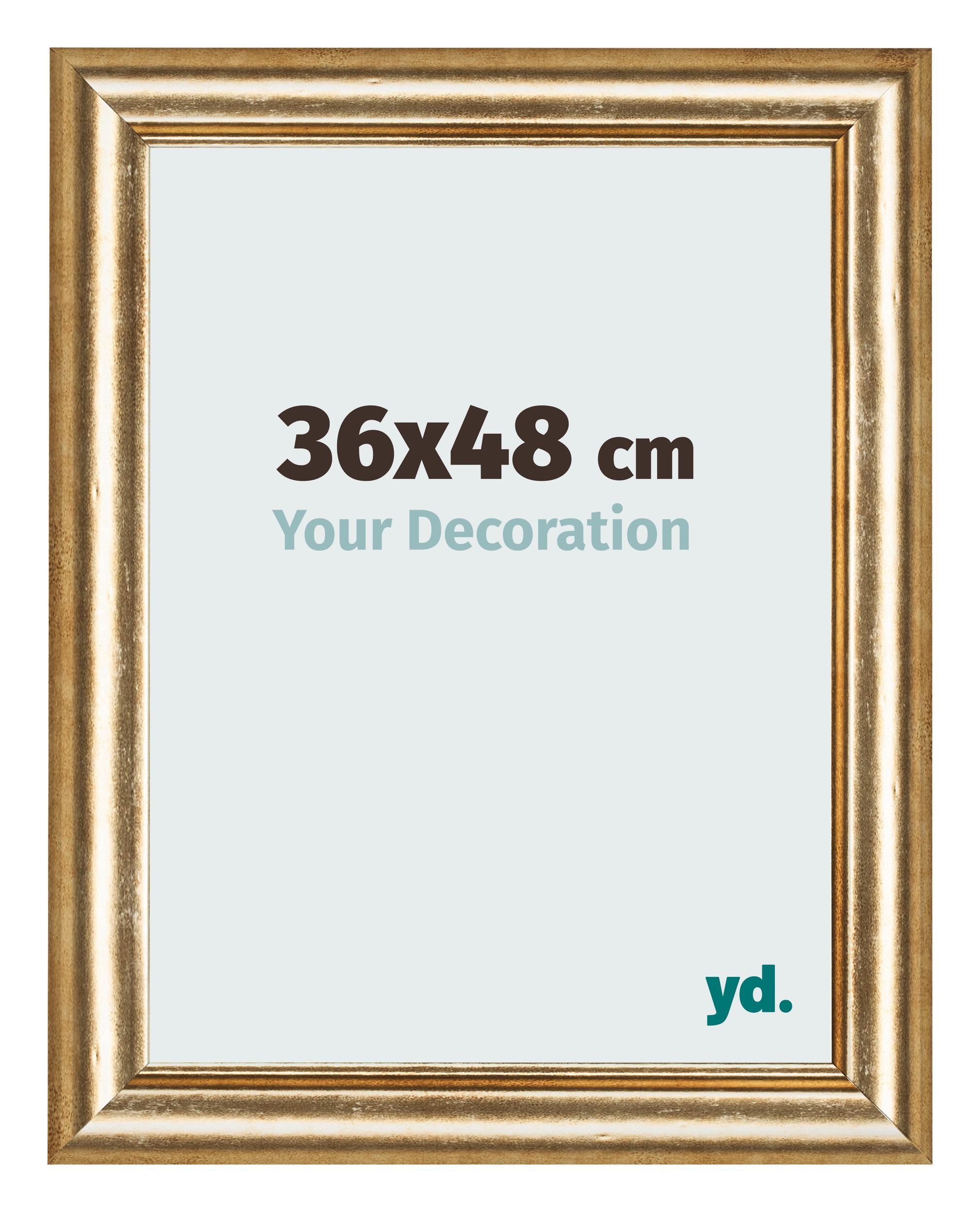 Photo Frame 36x48cm Gold Antique MDF Lazio Front Size | Yourdecoration.com