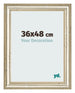 Photo Frame 36x48cm Metallic Gloss MDF Lazio Front Size | Yourdecoration.com