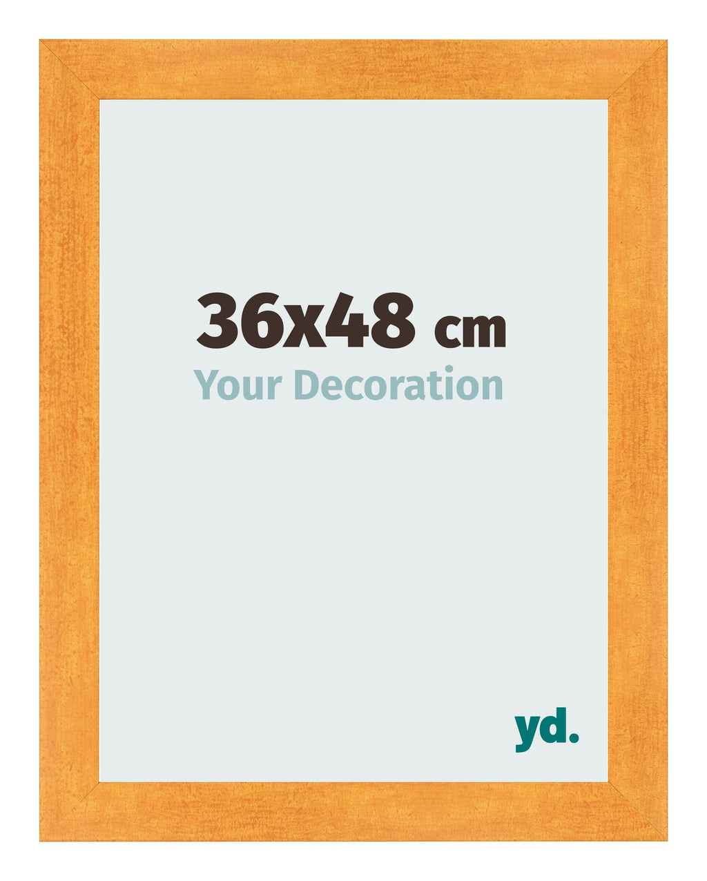 Photo Frame 36x48cm Orange MDF Pisa Front Size | Yourdecoration.com