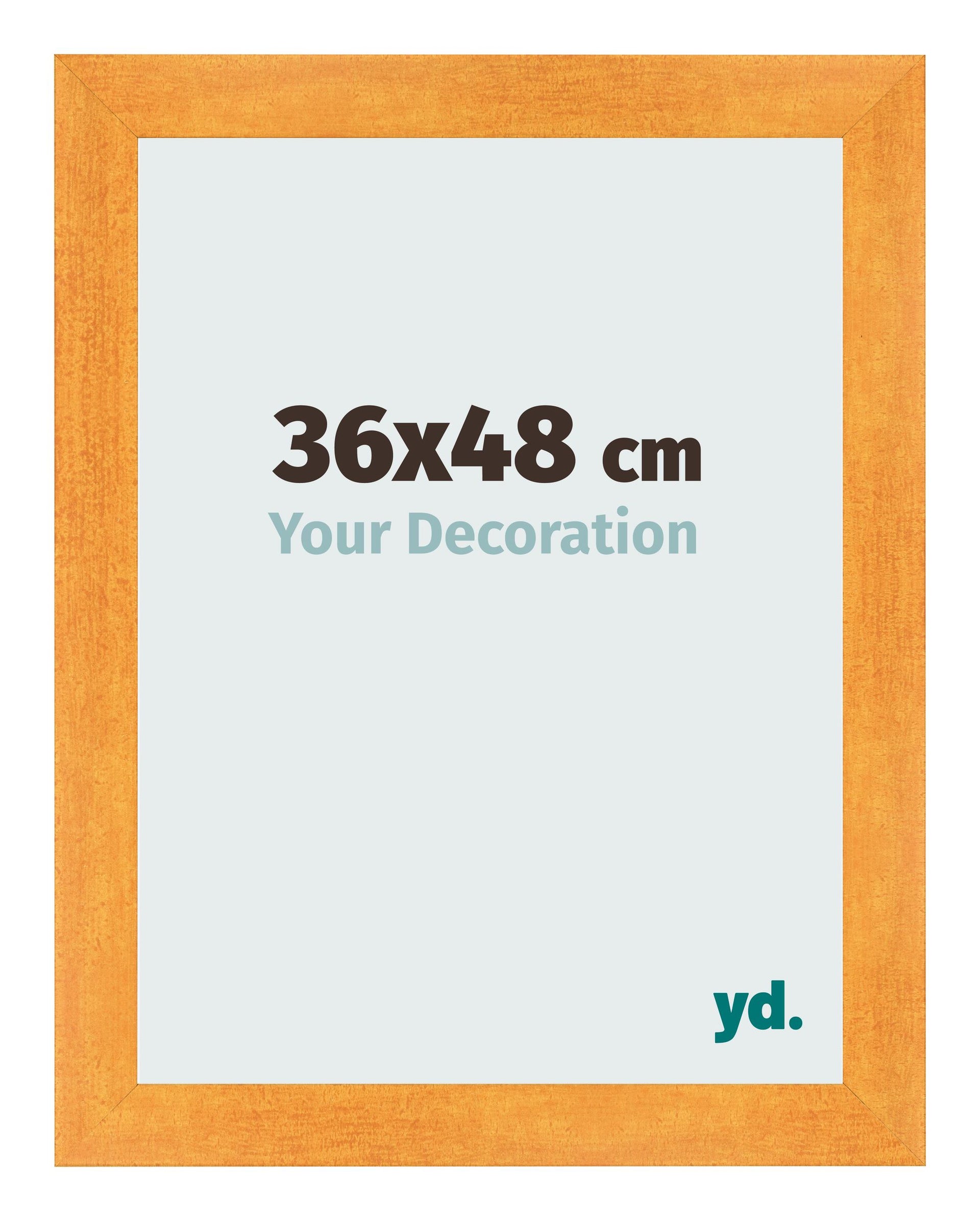 Photo Frame 36x48cm Orange MDF Pisa Front Size | Yourdecoration.com