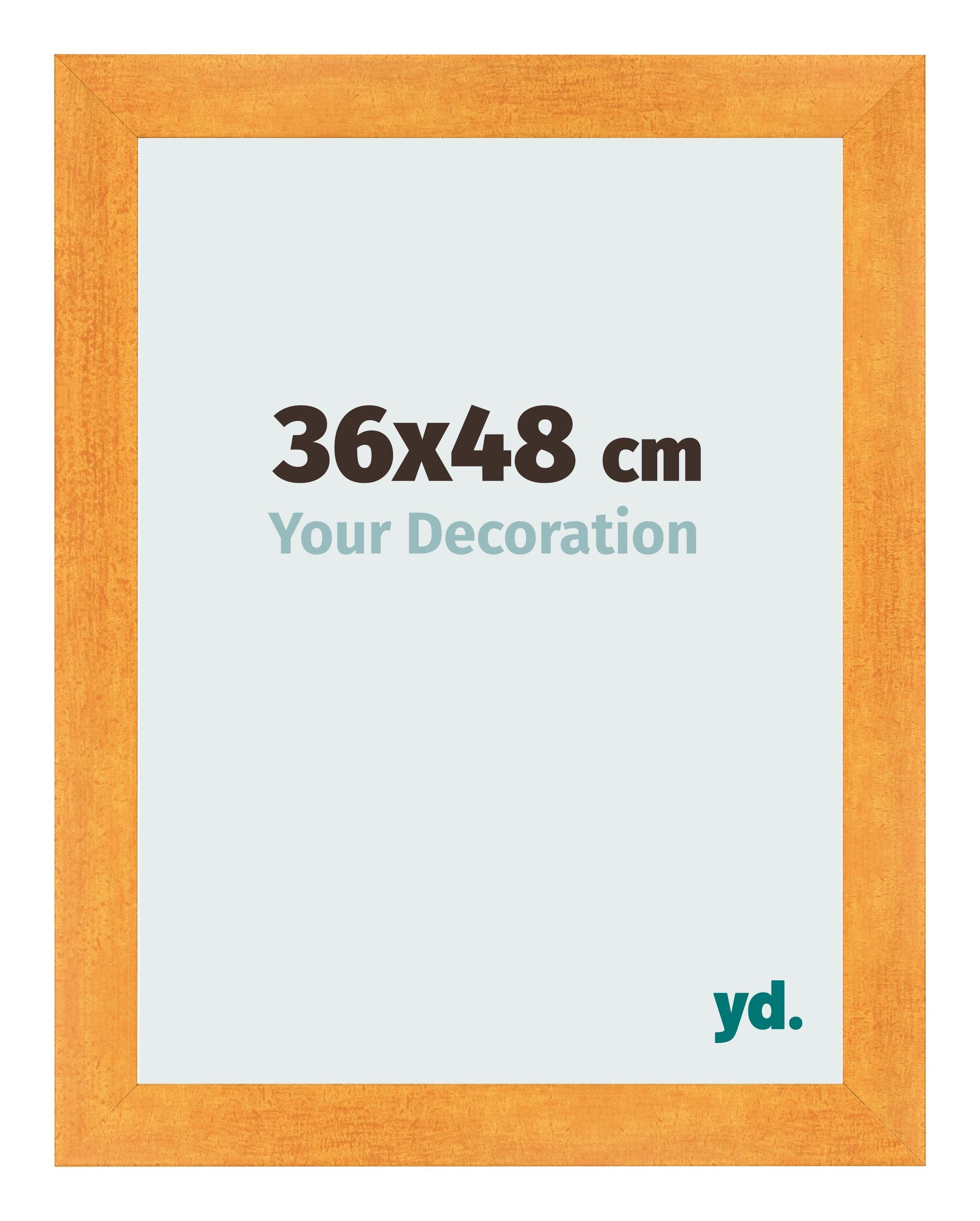 Photo Frame 36x48cm Orange MDF Pisa Front Size | Yourdecoration.com