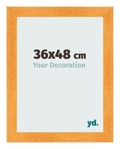 Photo Frame 36x48cm Orange MDF Pisa Front Size | Yourdecoration.com