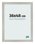 Photo Frame 36x48cm Silver Matte MDF Bologna Front Size | Yourdecoration.com